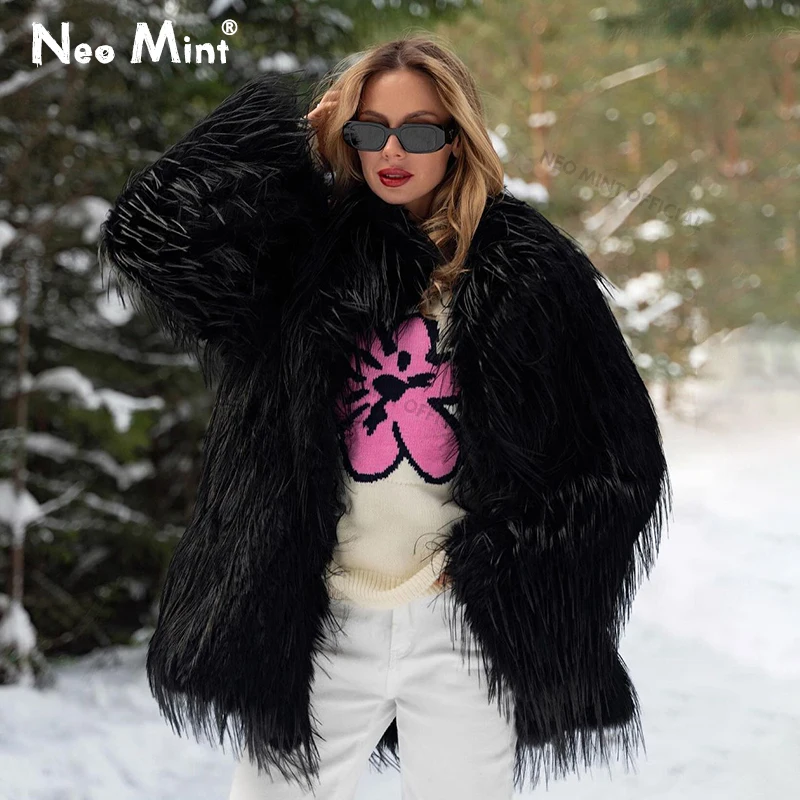 Streetwear Brand Jacket - Neo Mint 2024 Inverno Peloso Cappotto