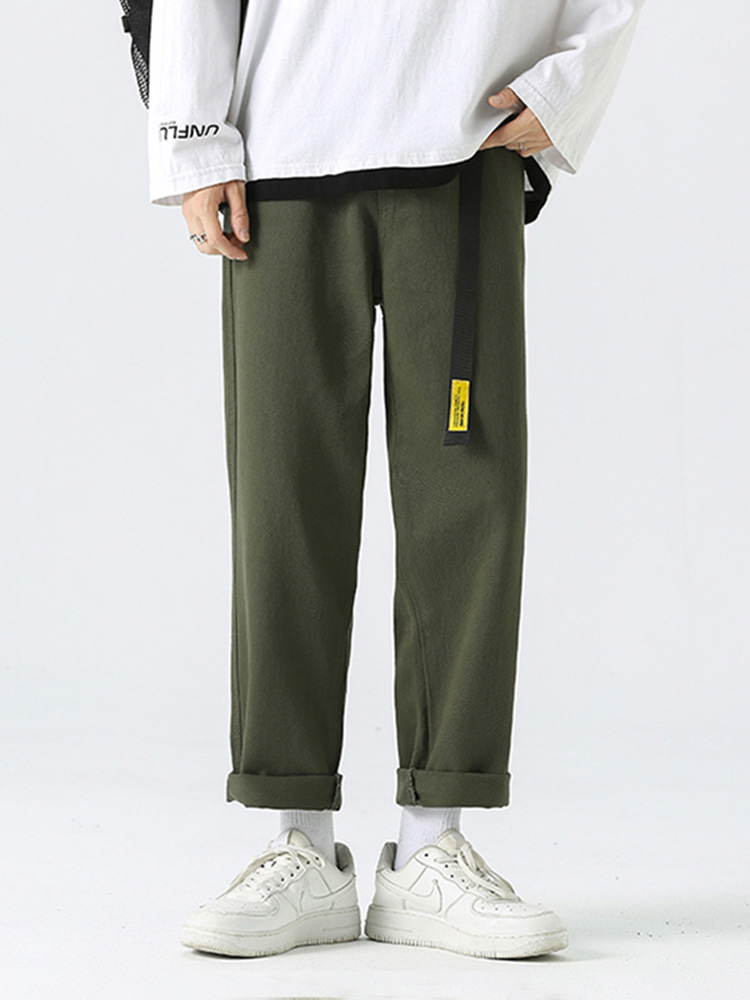 Streetwear Brand Belts - Sycpman cintura allentata moda tubo dritto