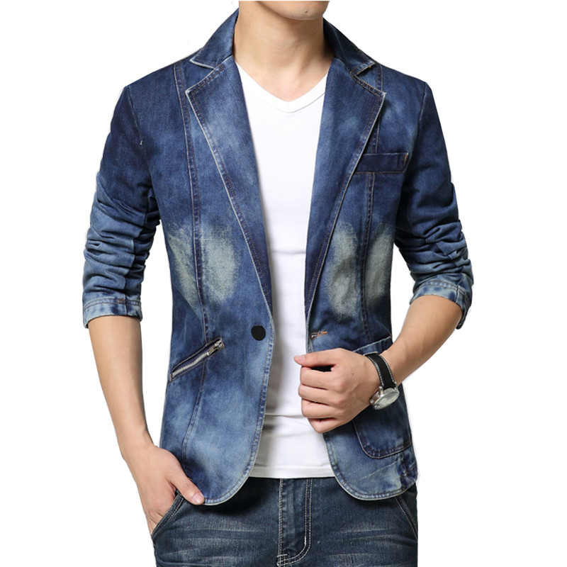 Giacca da uomo in Denim giacca - Streetwear Brand Jacket recensione e prezzo