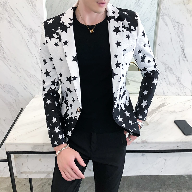 Blazer Slim Fit con Stampa a S - Streetwear Brand Jacket recensione e prezzo
