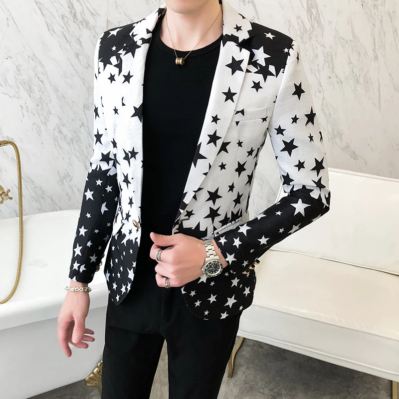 Blazer Slim Fit con Stampa a S - Streetwear Brand Jacket recensione e prezzo