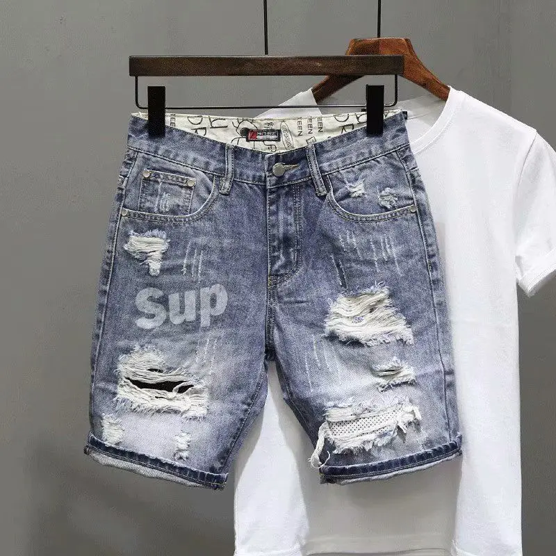 Pantaloni Jeans corti da uomo  - Streetwear Brand Shorts recensione e prezzo
