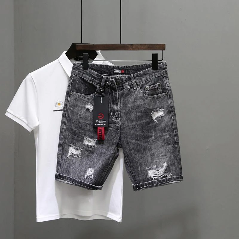 Pantaloni Jeans corti da uomo  - Streetwear Brand Shorts recensione e prezzo